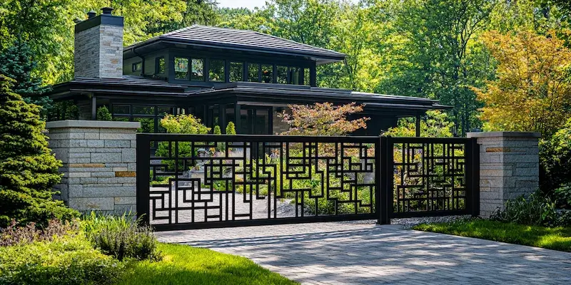 Gartenzaun Metall Polen