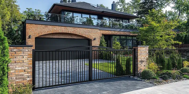 Moderne Zäune aus Polen