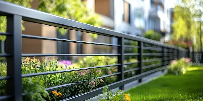 Zaun aus Polen mit Montage